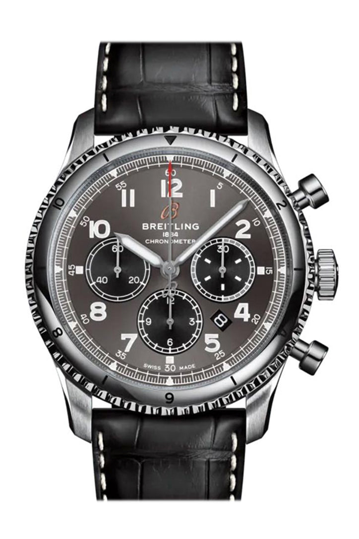 BREITLING Aviator 8 B01 Chronogragh BLACK CROC AB0119131 B1P1