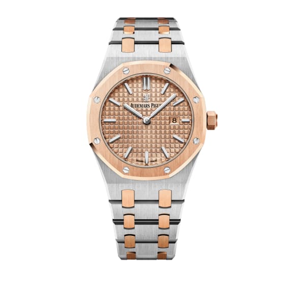 AUDEMARS PIGUET Royal Oak Quartz Rose dial, 33mm, Rose gold, 67650SR.OO.1261SR.01