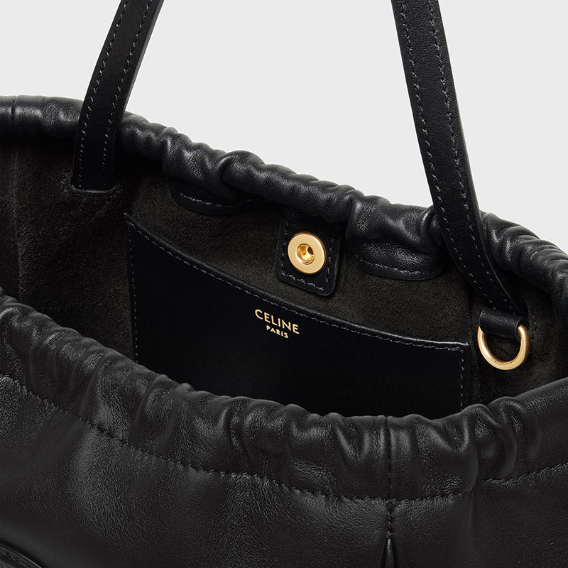 SMALL CABAS DRAWSTRING CUIR TRIOMPHE IN SMOOTH CALFSKIN