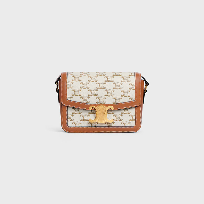 TEEN TRIOMPHE BAG IN TRIOMPHE CANVAS AND CALFSKIN