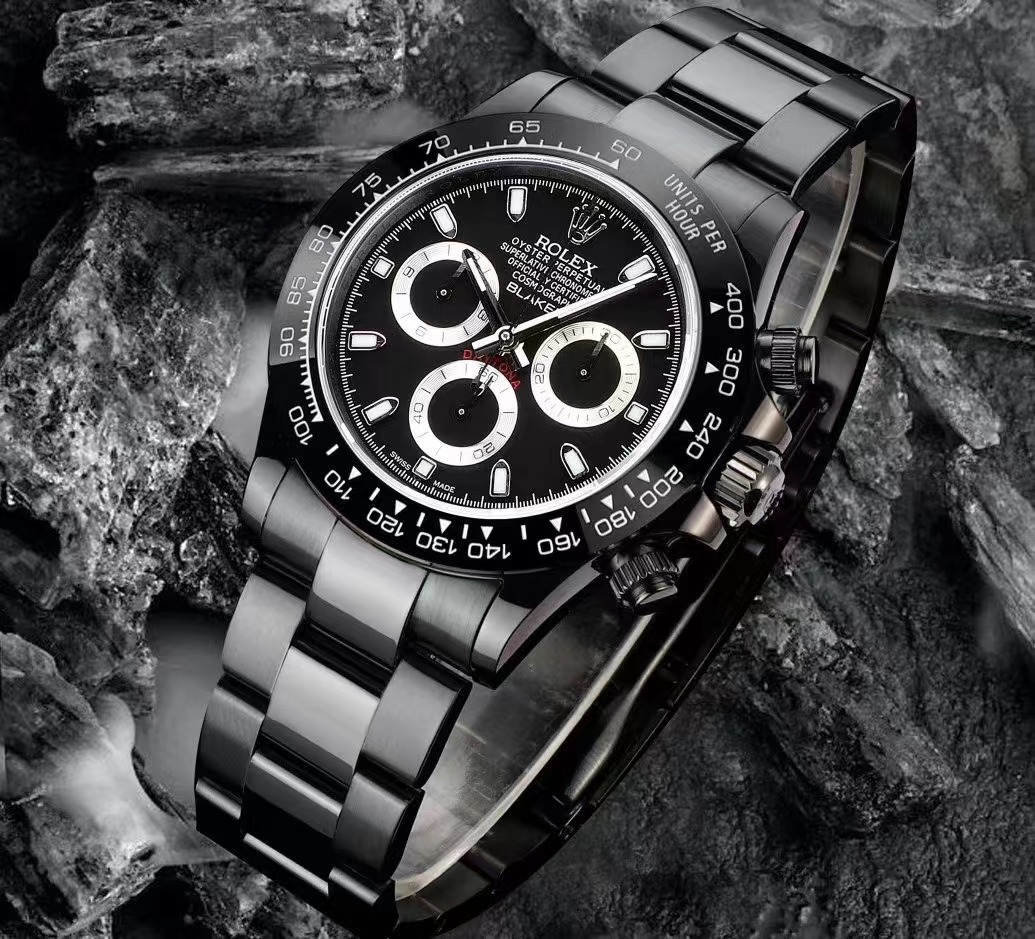 ROLEX Cosmograph Daytona Black Dial Black Stainless Steel Case And Bracelet 1454250