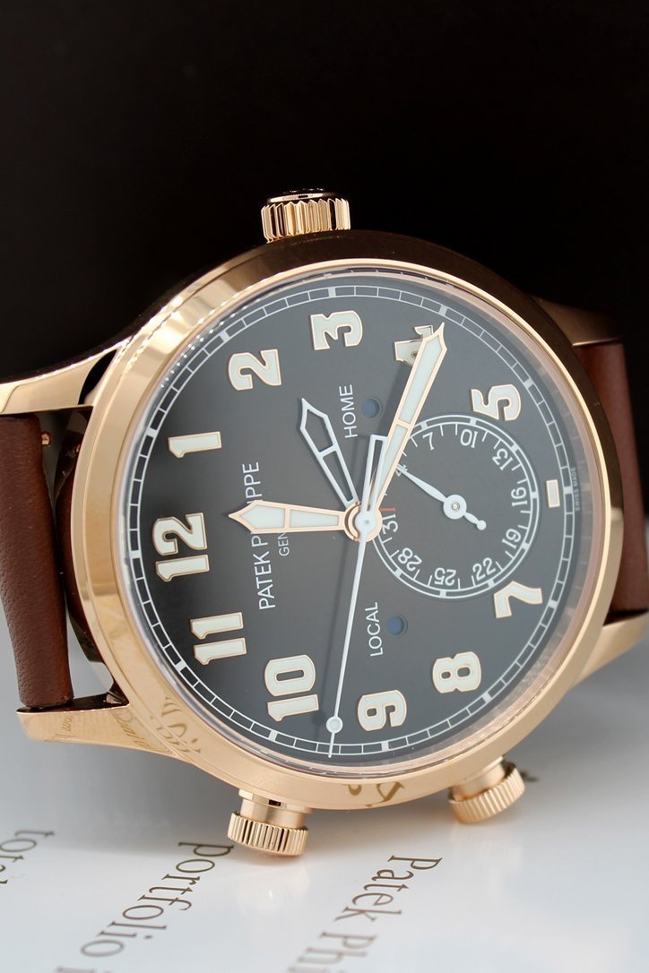 PATEK PHILIPPE Complications Calatrava Pilot Travel Time Automatic Men's Watch 5524R-001