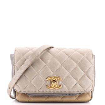 Chanel Private Affair Waist Bag Quilted Lambskin Small