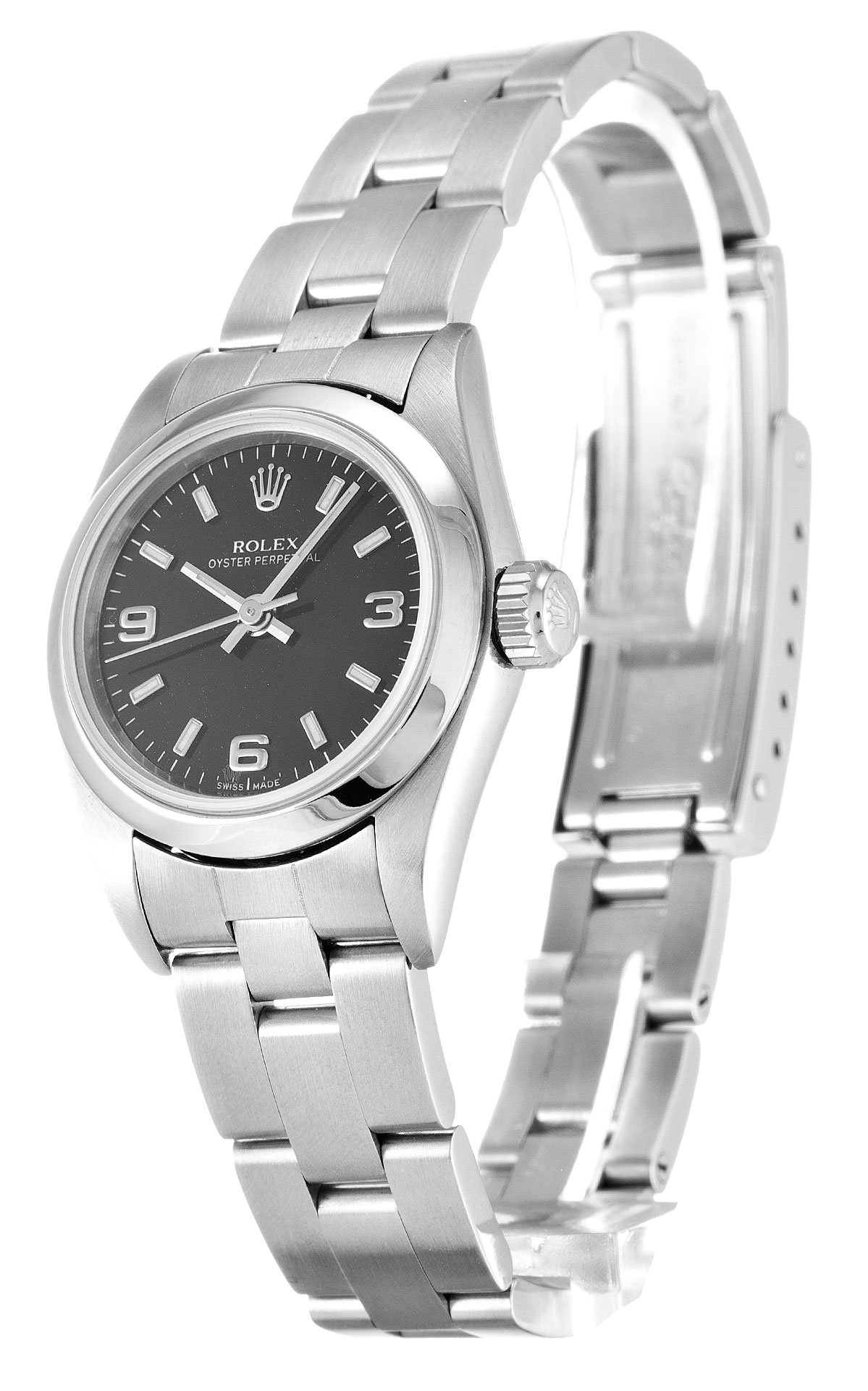 ROLEX Lady Oyster Perpetual 26mm Black 67180