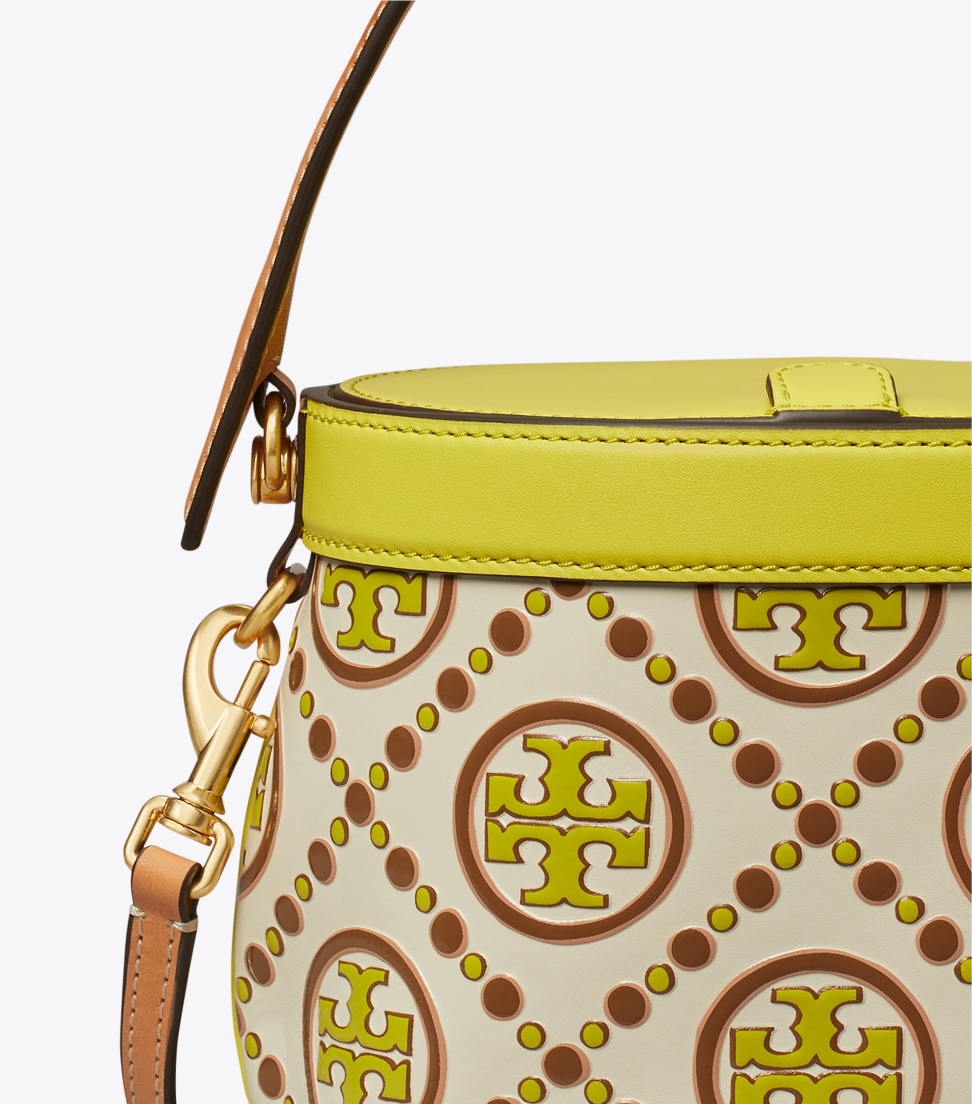 T MONOGRAM CONTRAST EMBOSSED CANTEEN