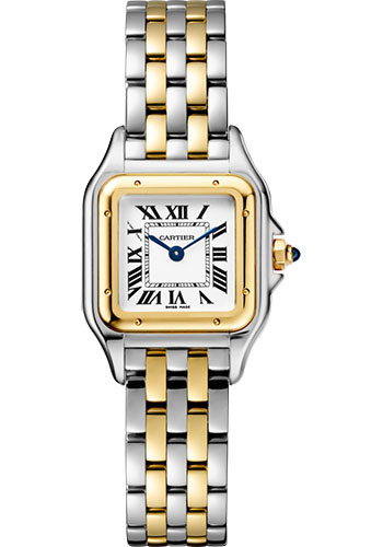 CARTIER Panthre Stainless Steel & 18K Yellow Gold Small Model Ladies Watch, W2PN0006