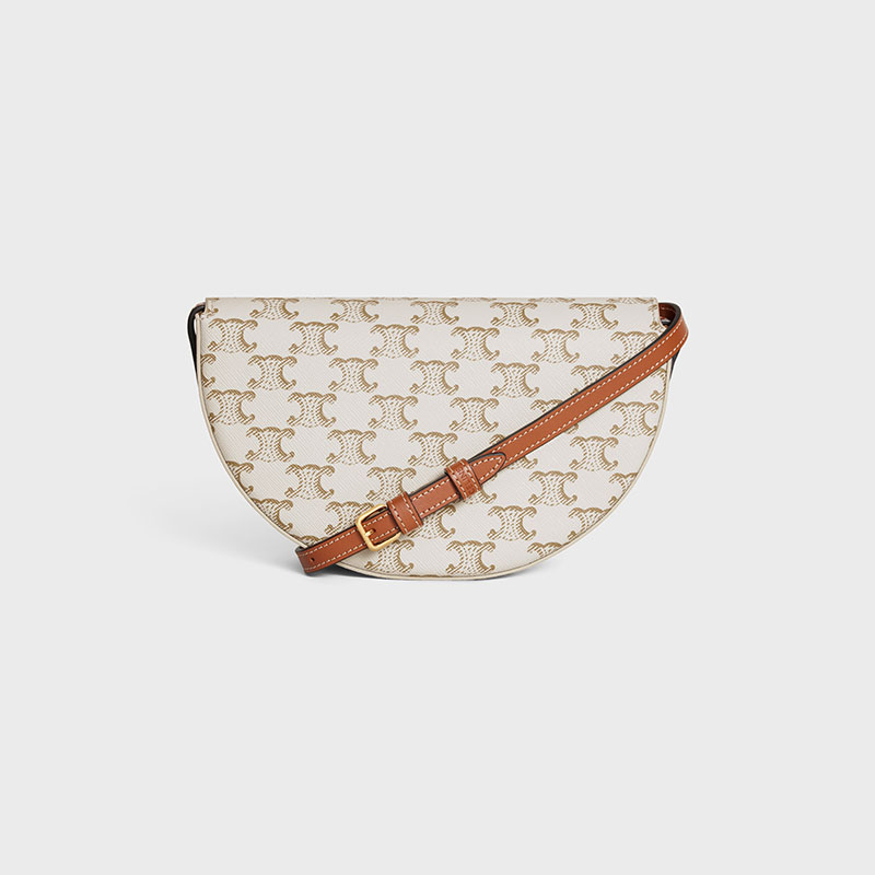 BESACE CUIR TRIOMPHE IN TRIOMPHE CANVAS AND CALFSKIN