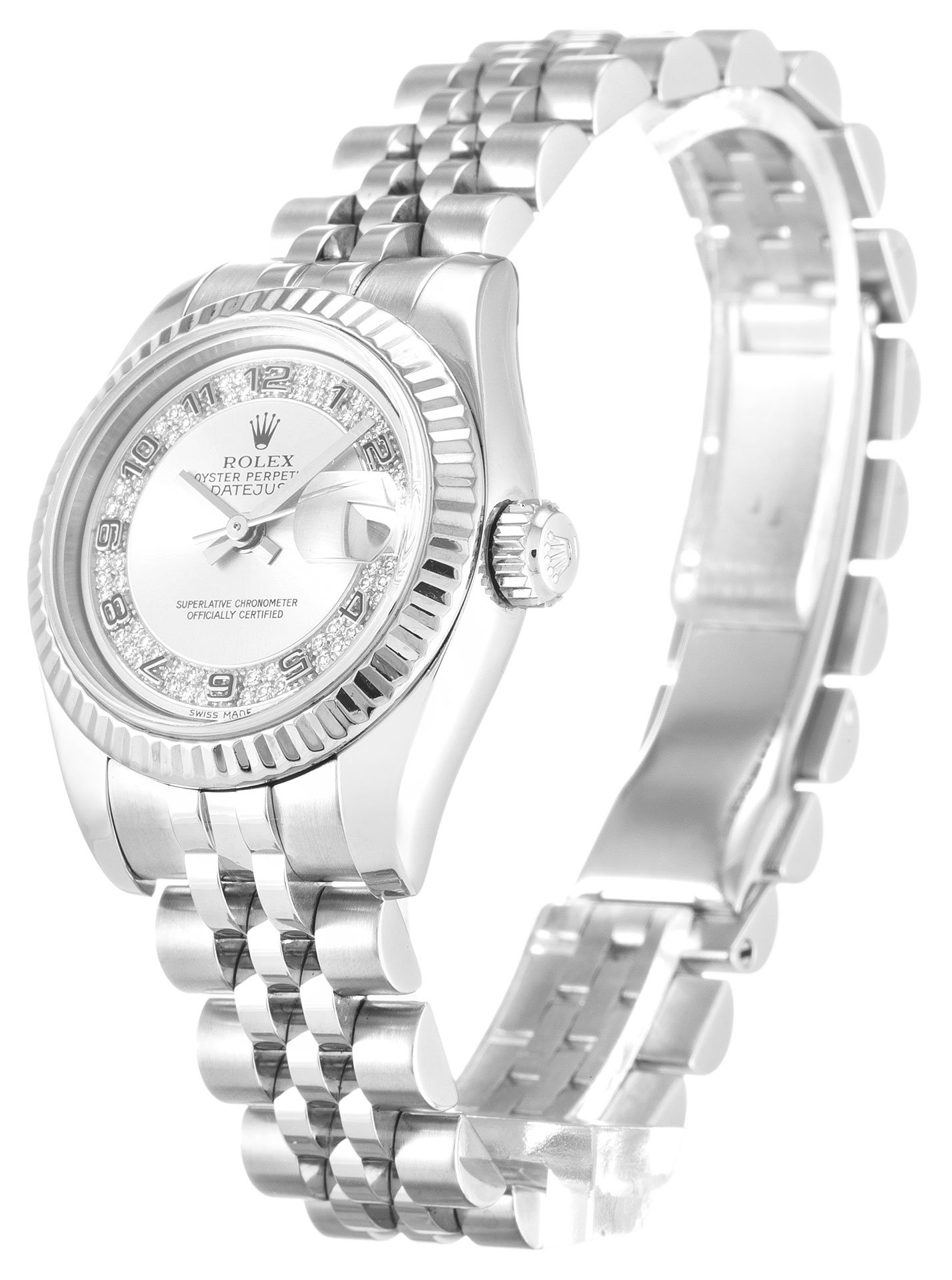 ROLEX Datejust Lady Silver Diamond Dial 179174