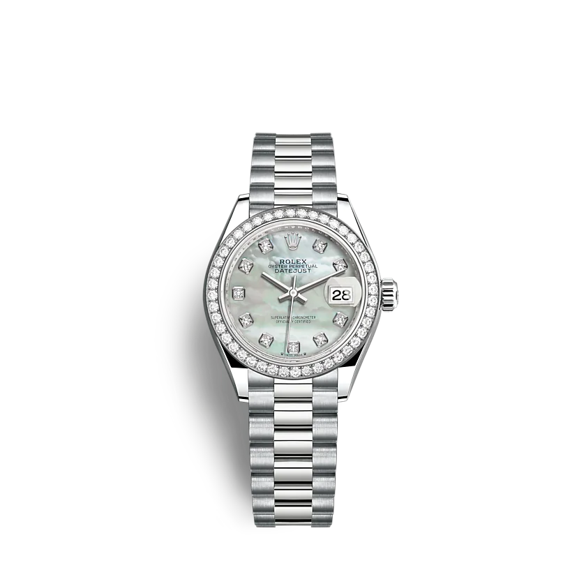 ROLEX Lady-Datejust 279139RBR 28mm White mother-of-pearl