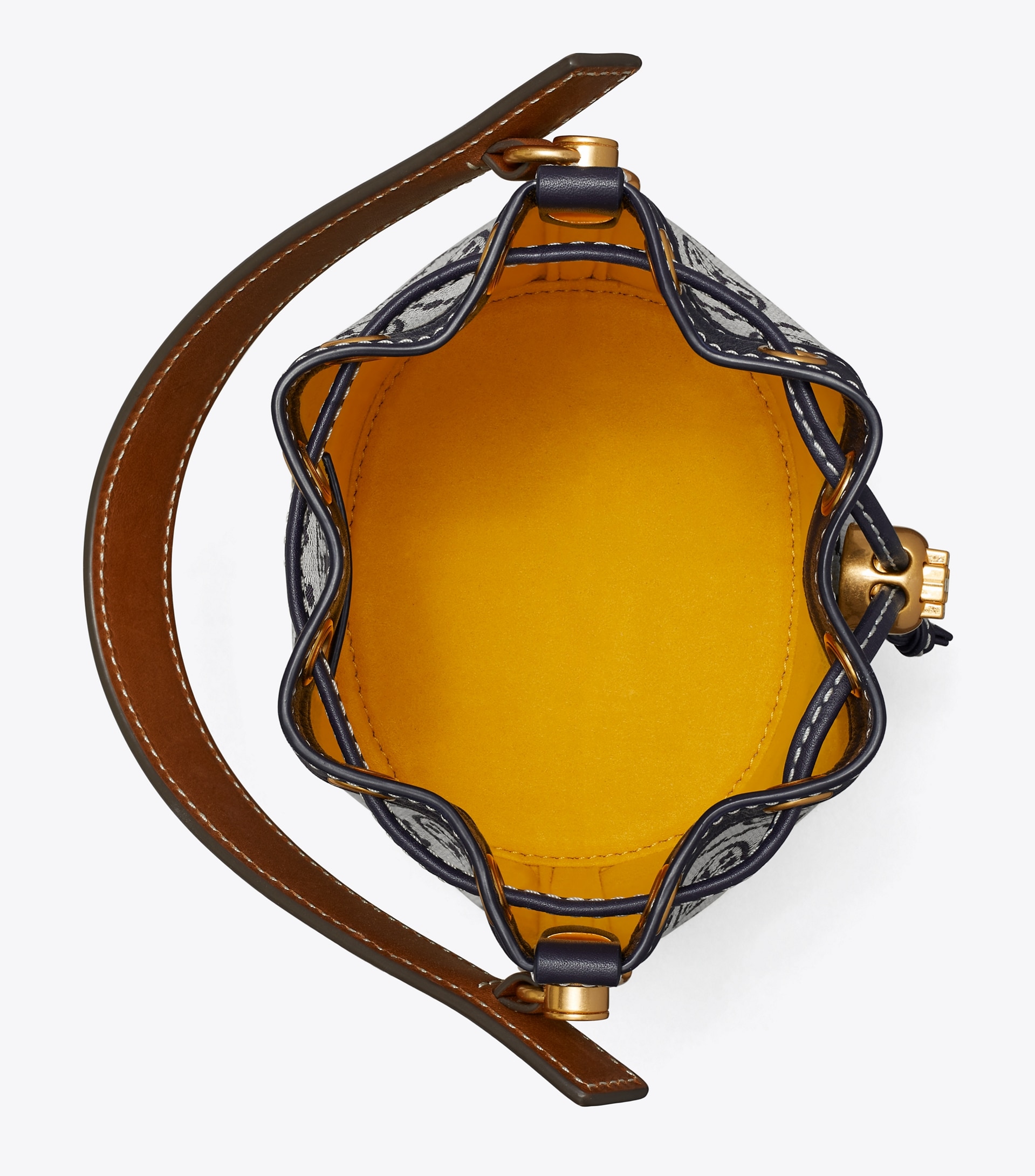 MINI T MONOGRAM BUCKET BAG