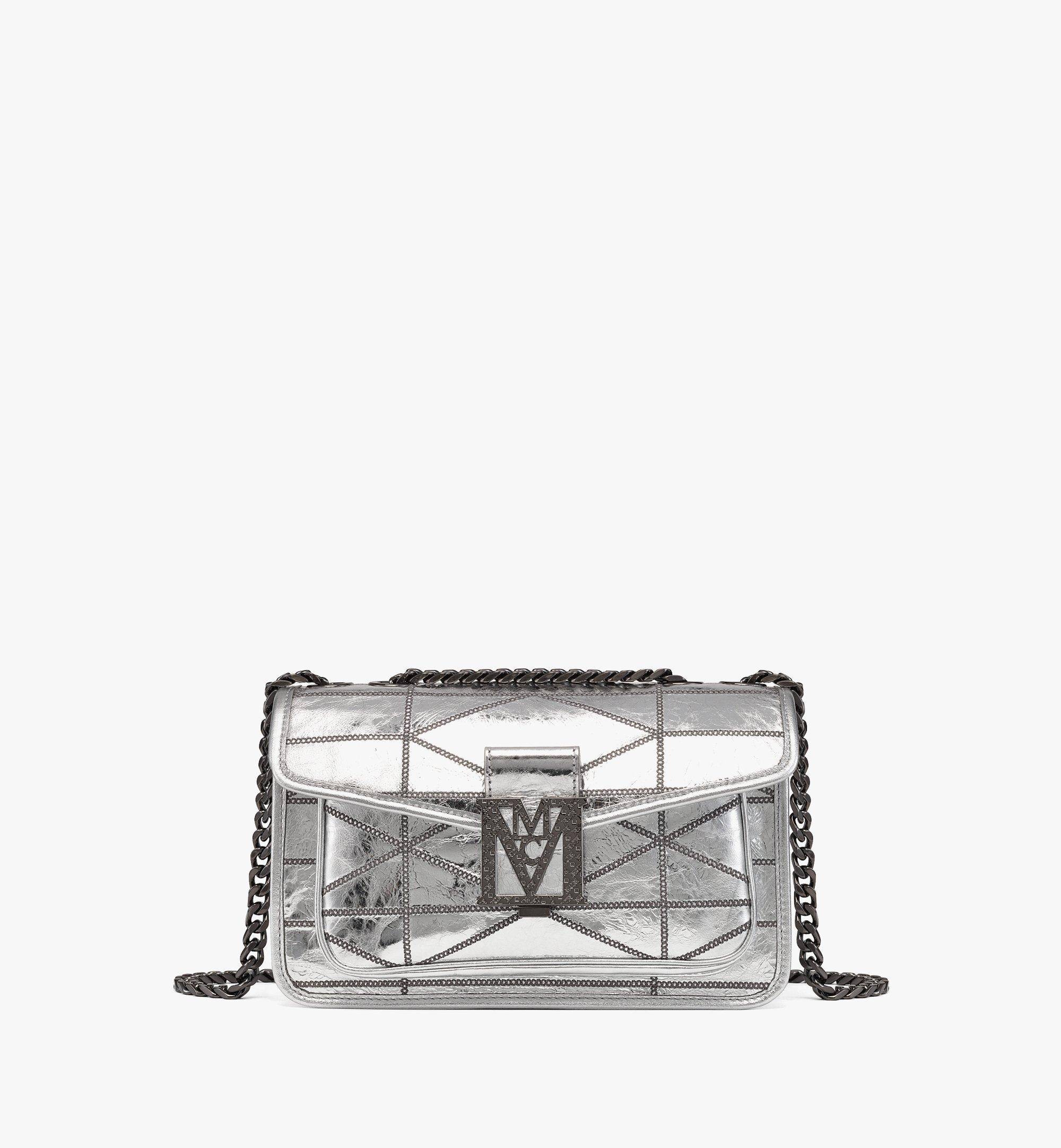 TRAVIA QUILTED SHOULDER BAG IN CRASH CALF LEATHER