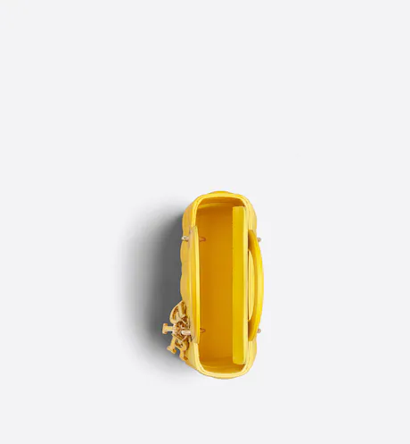 SMALL LADY DIOR MY ABCDIOR BAG Yellow Multicolor Gradient Cannage Lambskin