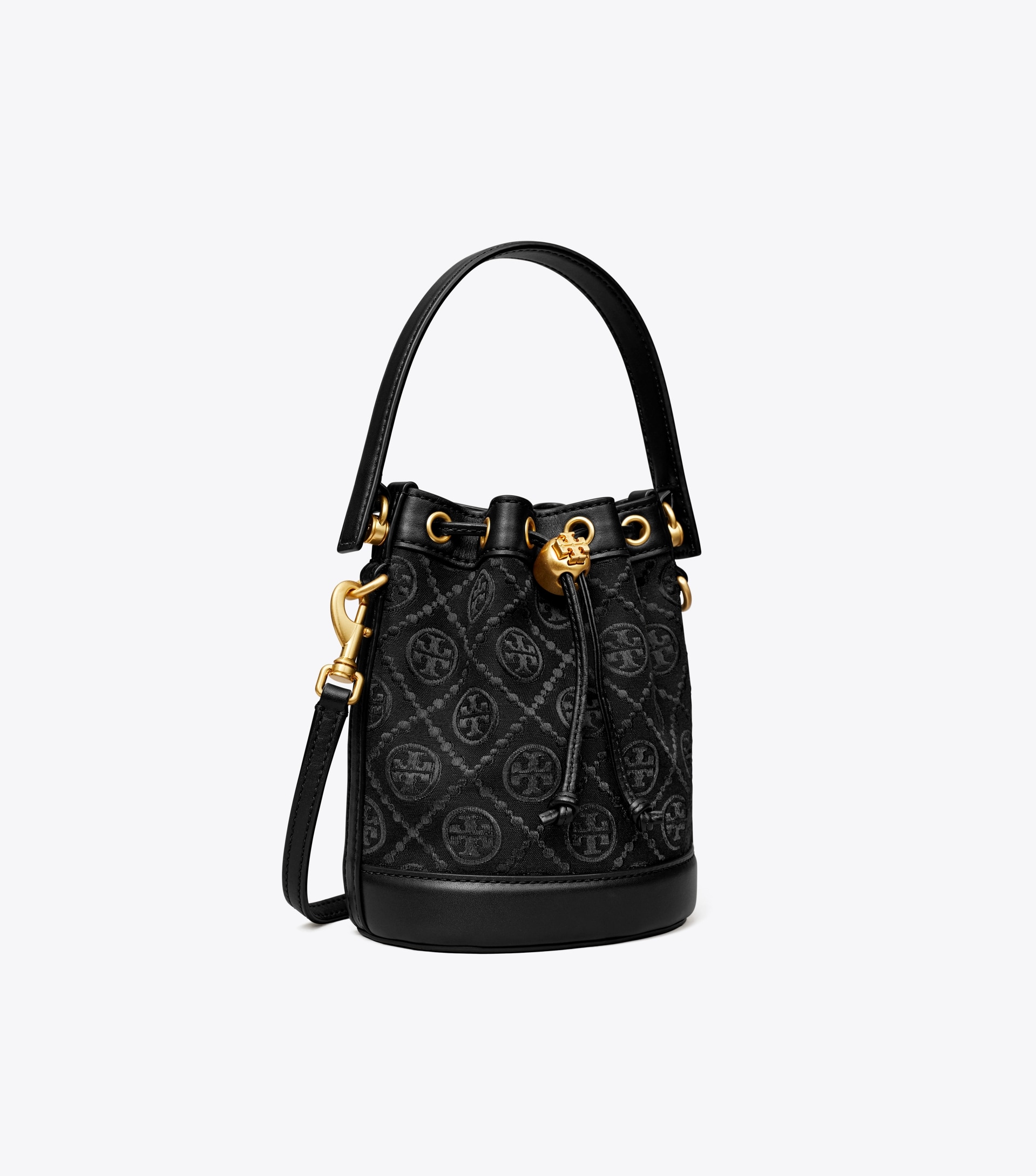 MINI T MONOGRAM BUCKET BAG