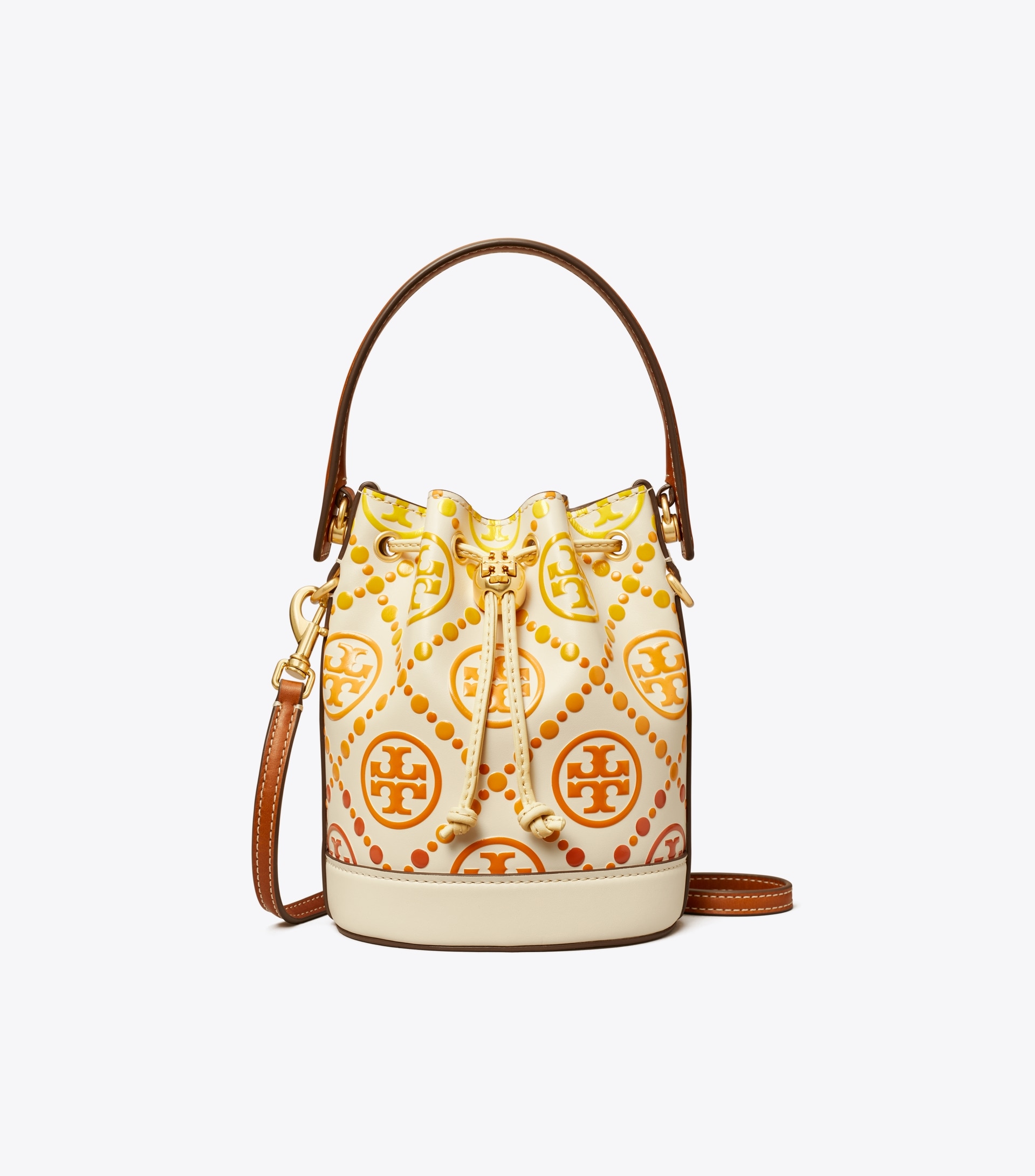 T MONOGRAM DEGRADé MINI BUCKET BAG