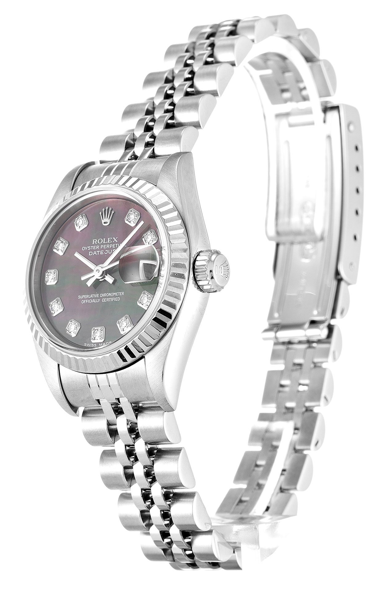 ROLEX Datejust Lady Pearl Black-Diamond Dial 79174