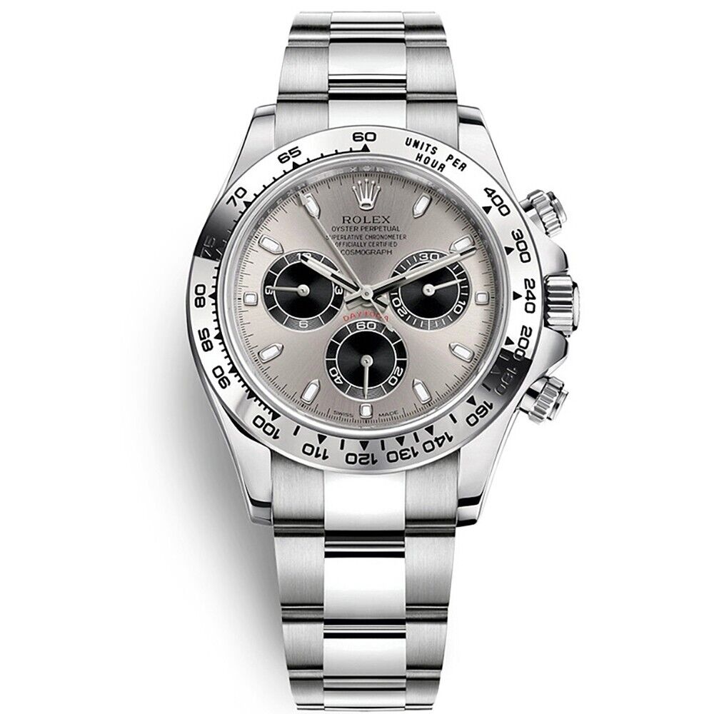 ROLEX White Gold Daytona 116509 Steel and Black