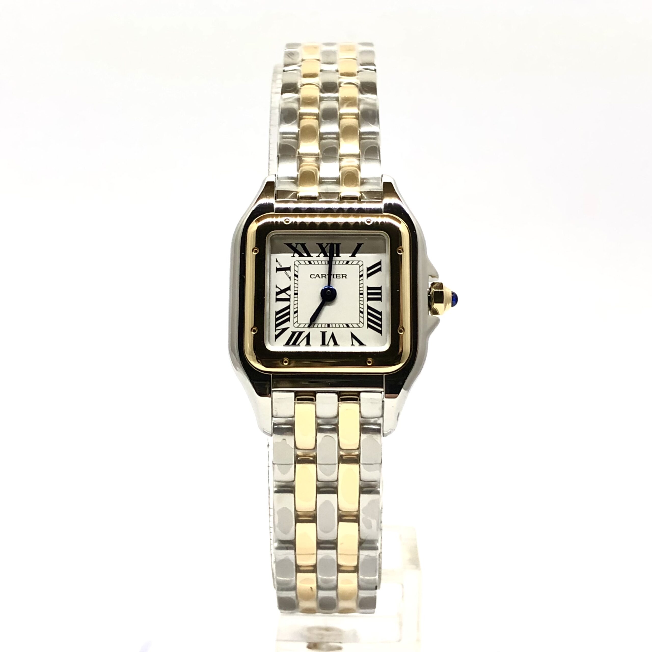 CARTIER Panthre Stainless Steel & 18K Yellow Gold Small Model Ladies Watch, W2PN0006
