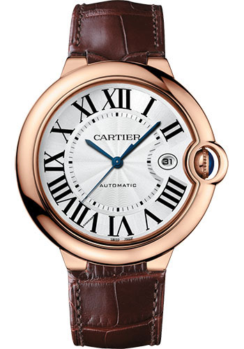 CARTIER Ballon Bleu 42mm Rose Gold Mens Watch, WGBB0030