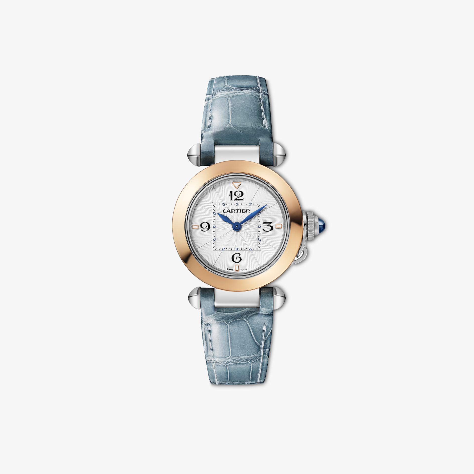 CARTIER Pasha 30 mm Stainless steel & Rose Gold Ladys Watch, W2PA0007