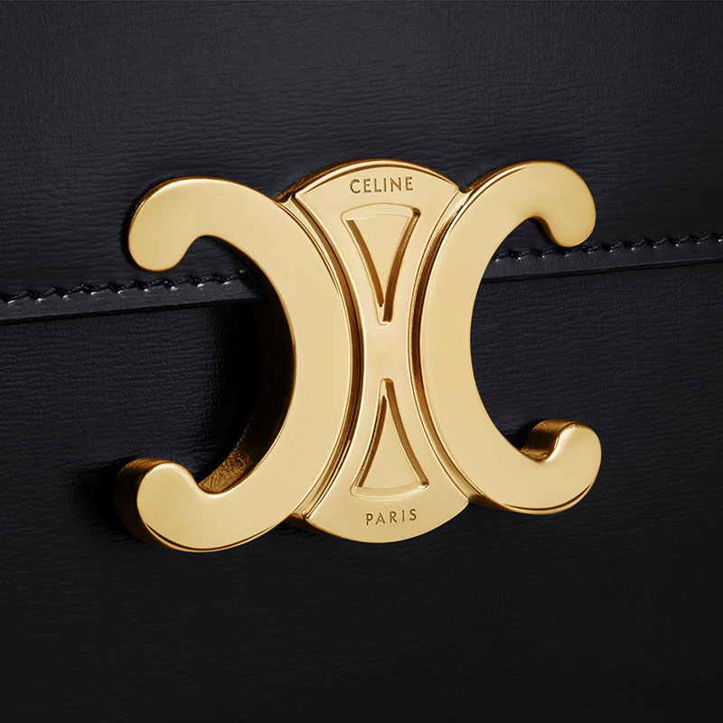 COLLEGE TRIOMPHE BAG IN SHINY CALFSKIN