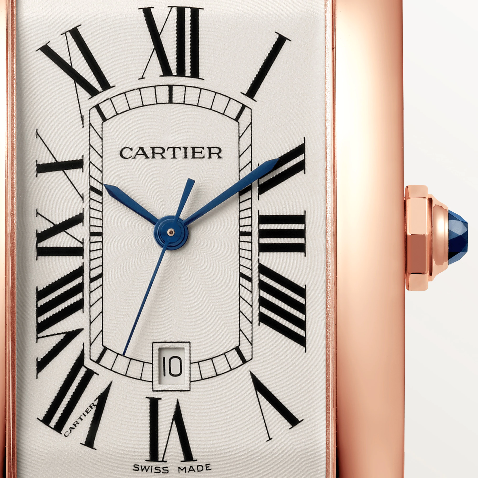 CARTIER Tank Rose Gold Mens  Watch, WGTA0047