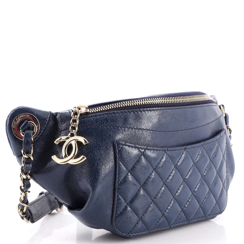 Chanel Bi Classic Waist Bag Quilted Lambskin