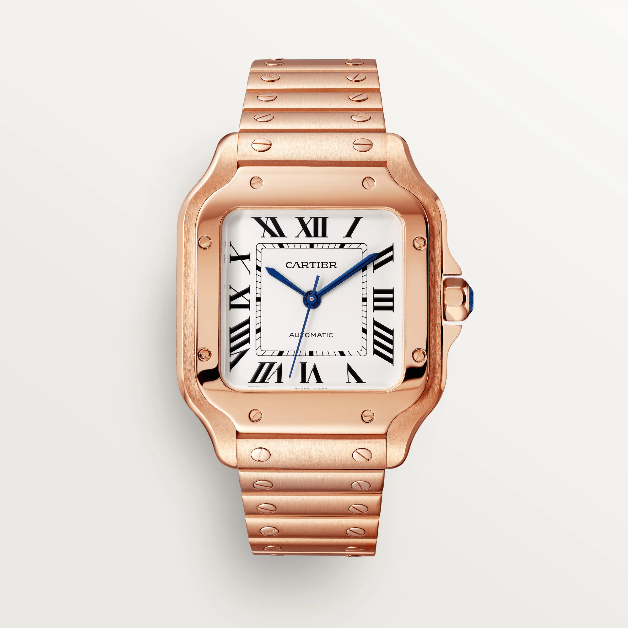 CARTIER Santos Rose Gold Unisex Watch, WGSA0031