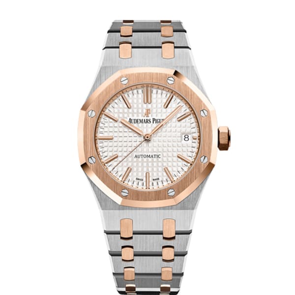 AUDEMARS PIGUET Royal Oak Selfwinding Silver dial, 37mm, Steel and 18k Rose gold,
