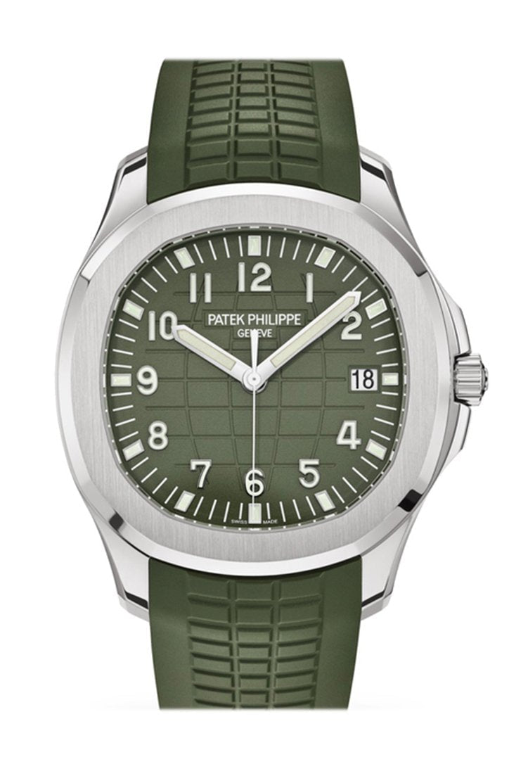 PATEK PHILIPPE Aquanaut Khaki Green Dial Watch 5168G-010