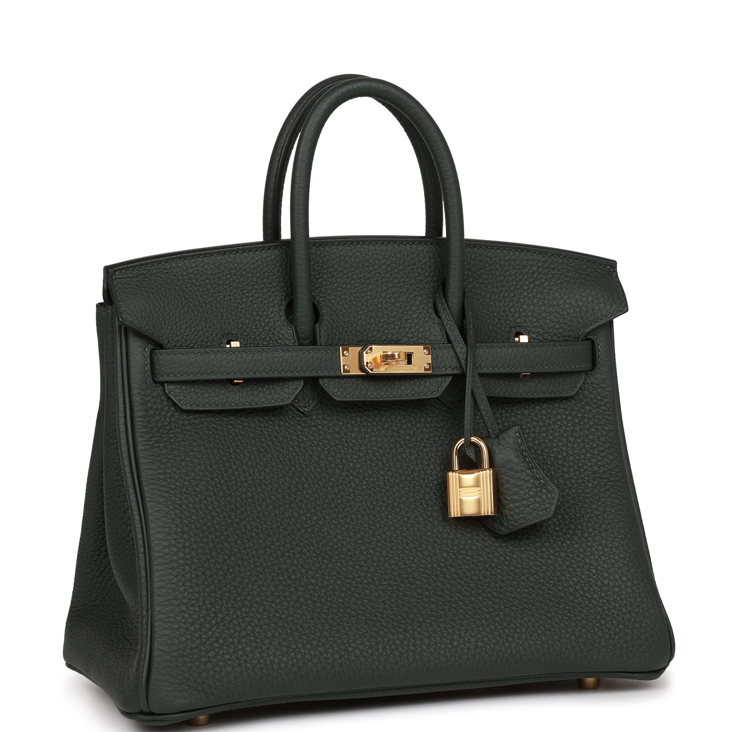 Hermès Birkin 25 Vert Fonce Togo Gold Hardware