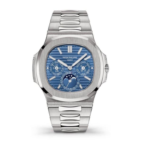 PATEK PHILIPPE Nautilus White Gold 5740-1G-001 with Blue Sunburst dial