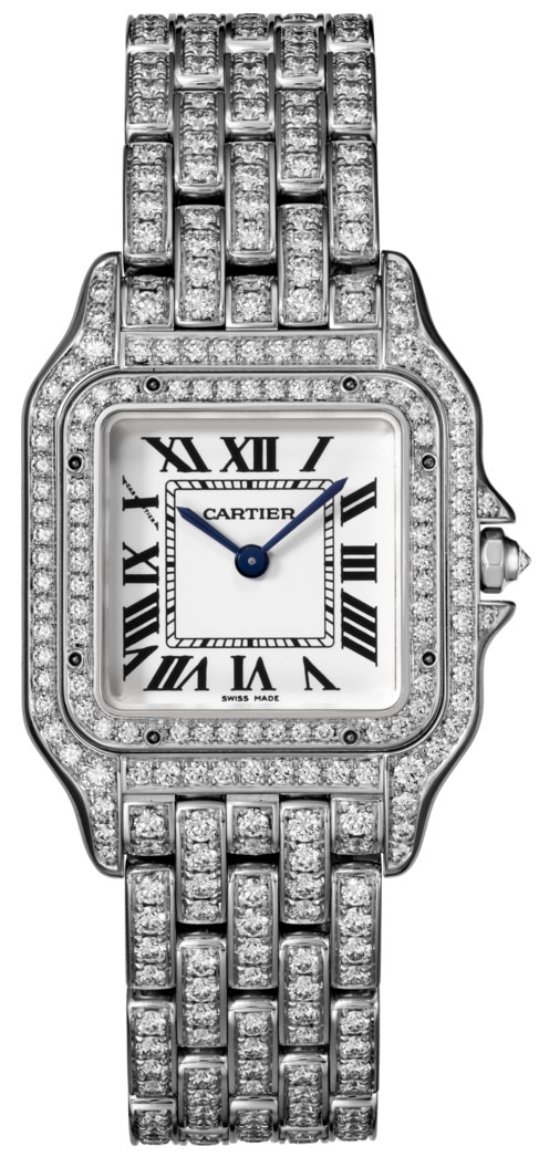 CARTIER Panthre 18K White Gold & Diamonds Ladies Watch, HPI01130