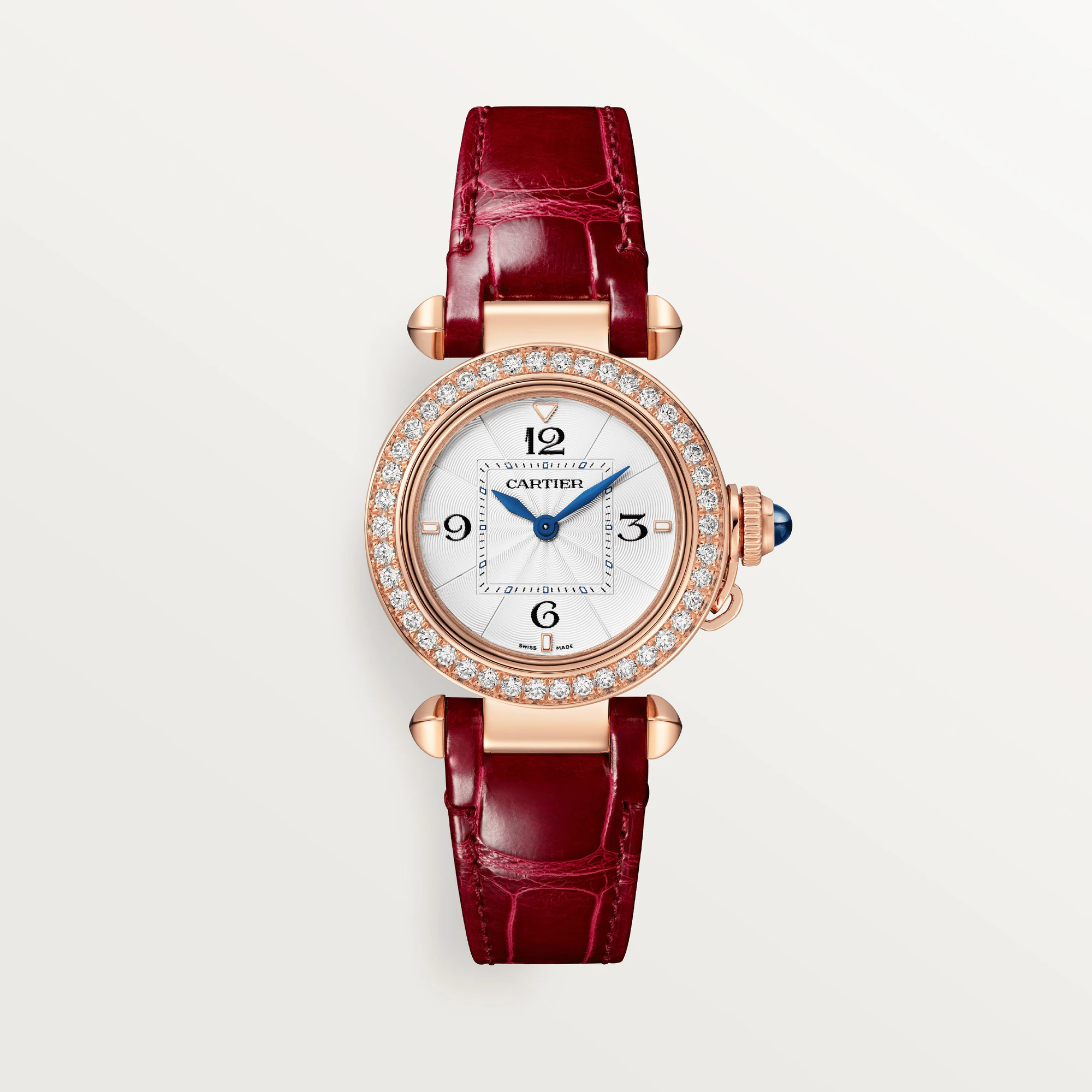 CARTIER Pasha 30 mm Rose Gold & Diamonds Ladys Watch, WJPA0018