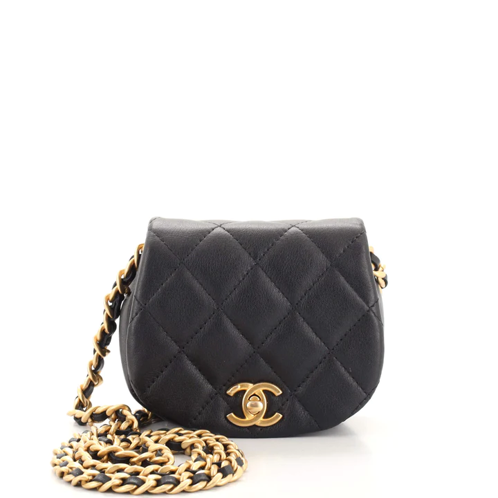 Chanel Coco Mail Clutch with Chain Quilted Calfskin Mini