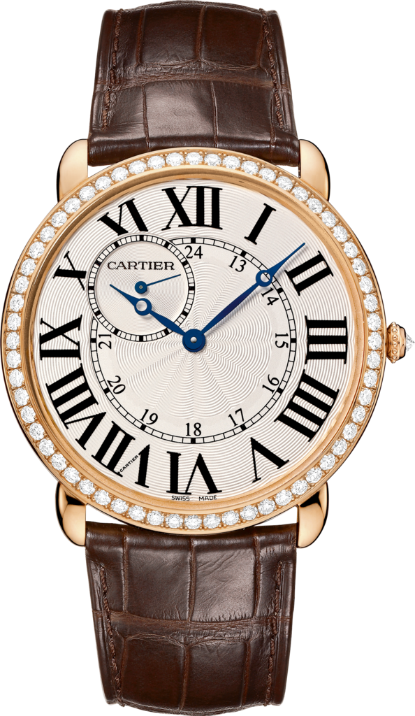 CARTIER Ronde Louis 18K Pink Gold & Diamonds Watch, WR007001