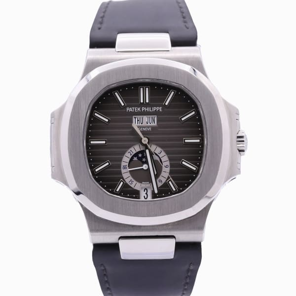 PATEK PHILIPPE Nautilus, 40.5mm, Stainless Steel, Black Dial, 5726A-001