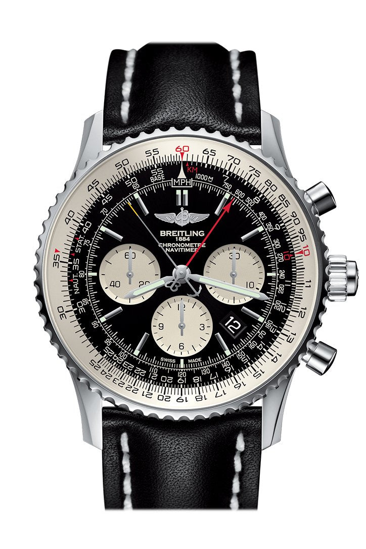 BREITLING Navitimer Rattrapante Chronograph Automatic Black Dial Men's Watch AB031021