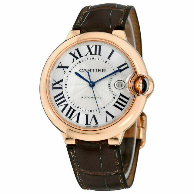 CARTIER Ballon Bleu 42 mm 18K Rose Gold Mens Watch, W6900651