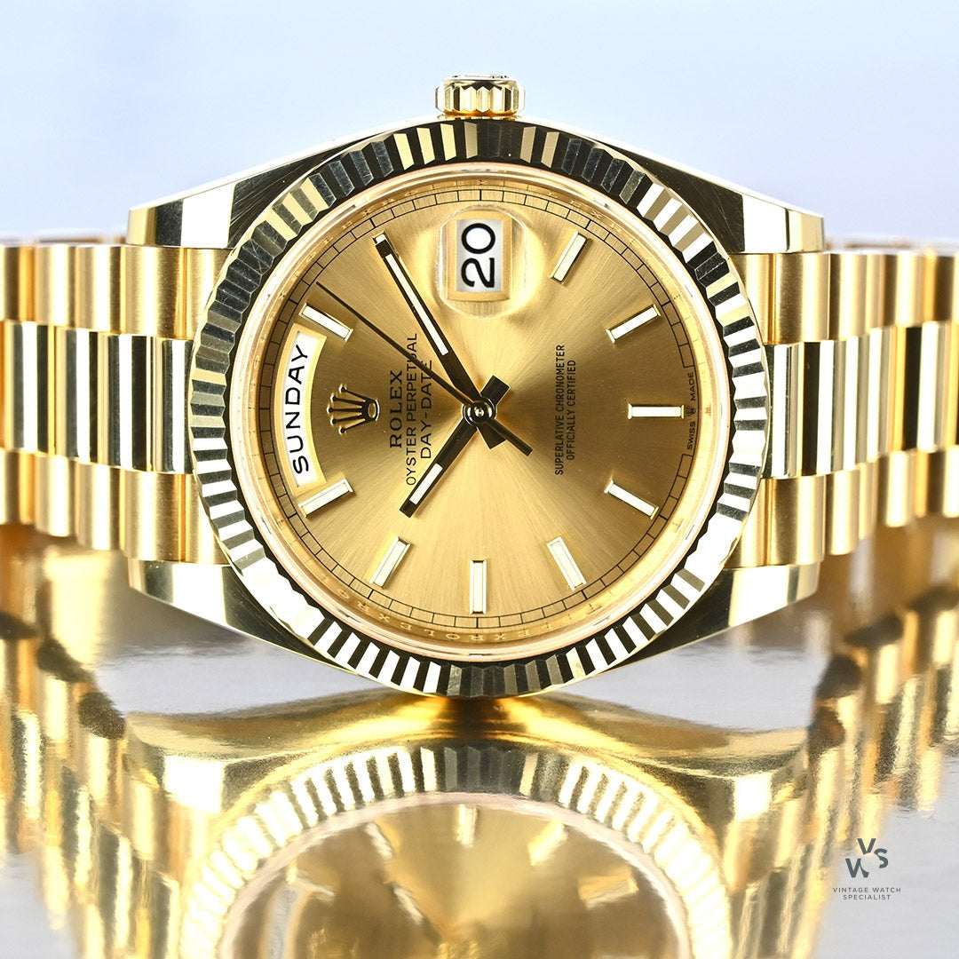 ROLEX 228238 DAY-DATE 40 YELLOW GOLD