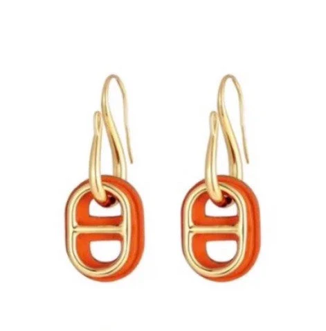 [Hermes]HM O'MAILLON GOLD EARRINGS