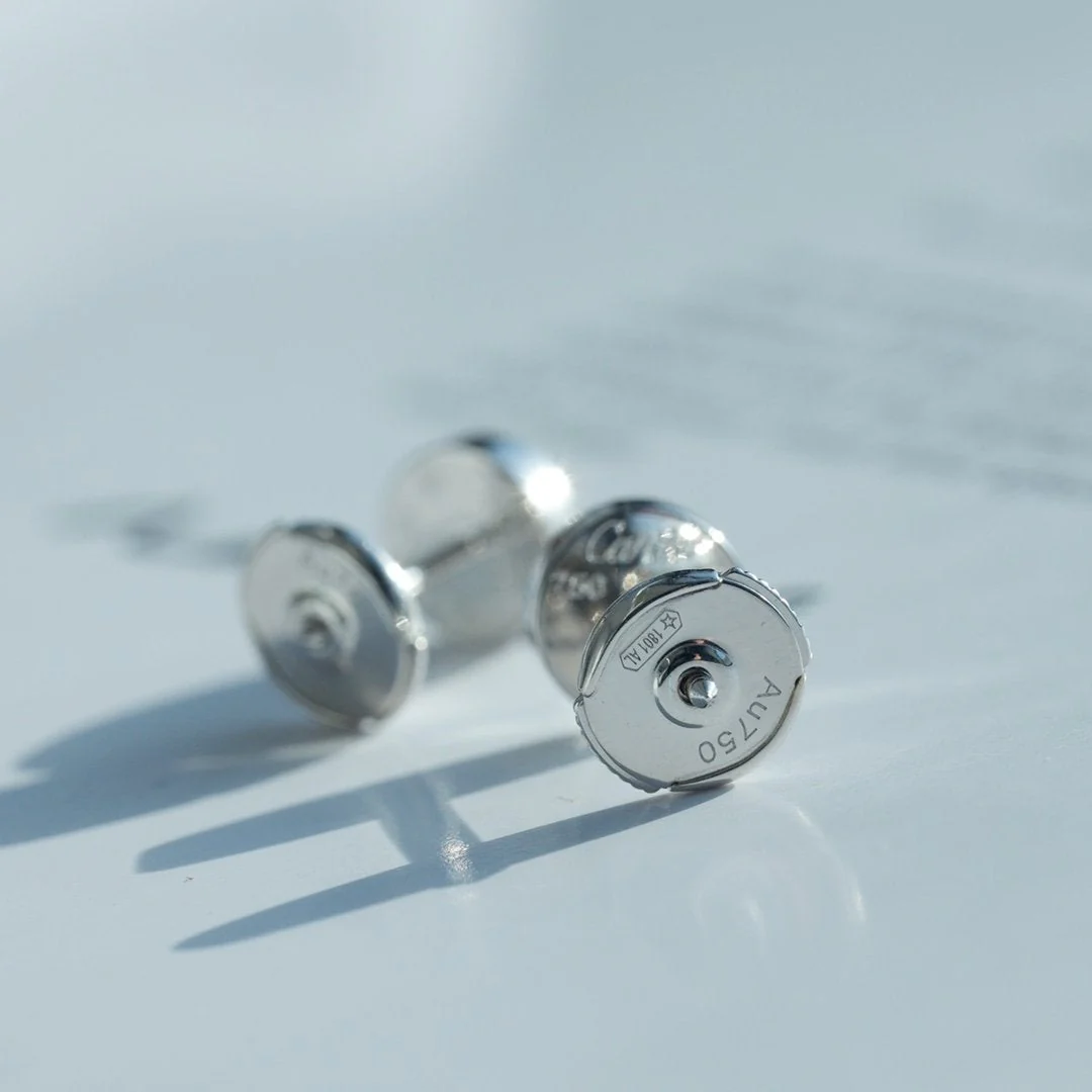 [Cartier]LOVE EARRINGS SILVER 10MM