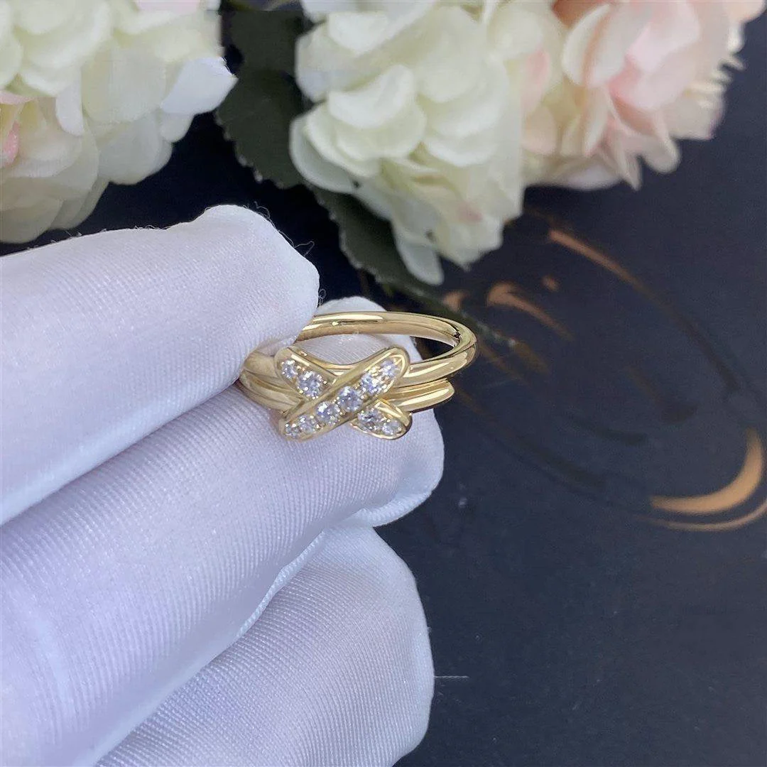 [Chaumet]JEUX DE GOLD DIAMOND RING