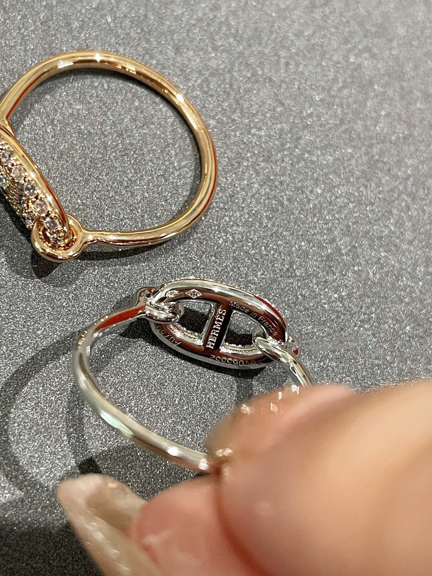 [Hermes]RONDE SMALL DIAMOND RING