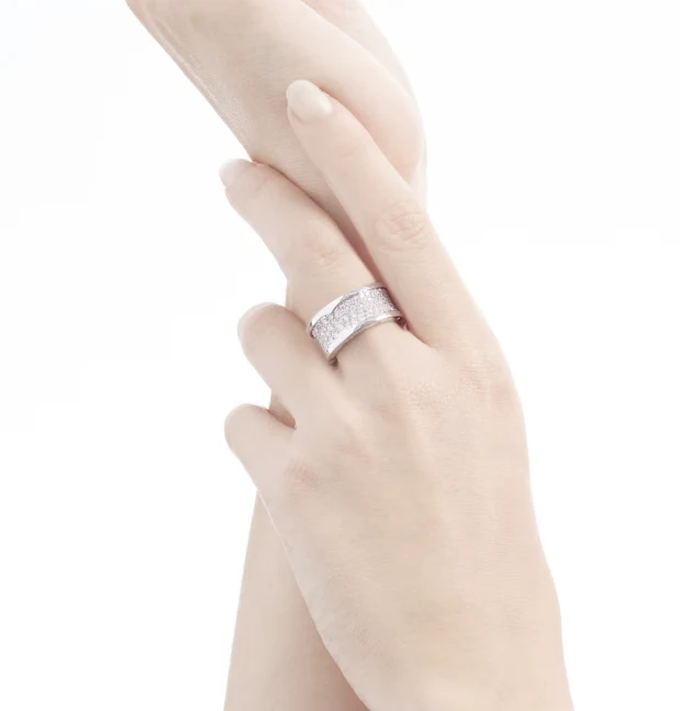 [Bulgari]ZERO 1 WITH PAVED DIAMONDS ON THE SPIRAL RING