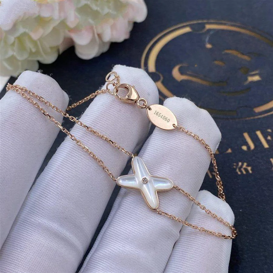 [Chaumet]JEUX BRACELET WHITE MOP PINK GOLD 1 DIAMOND