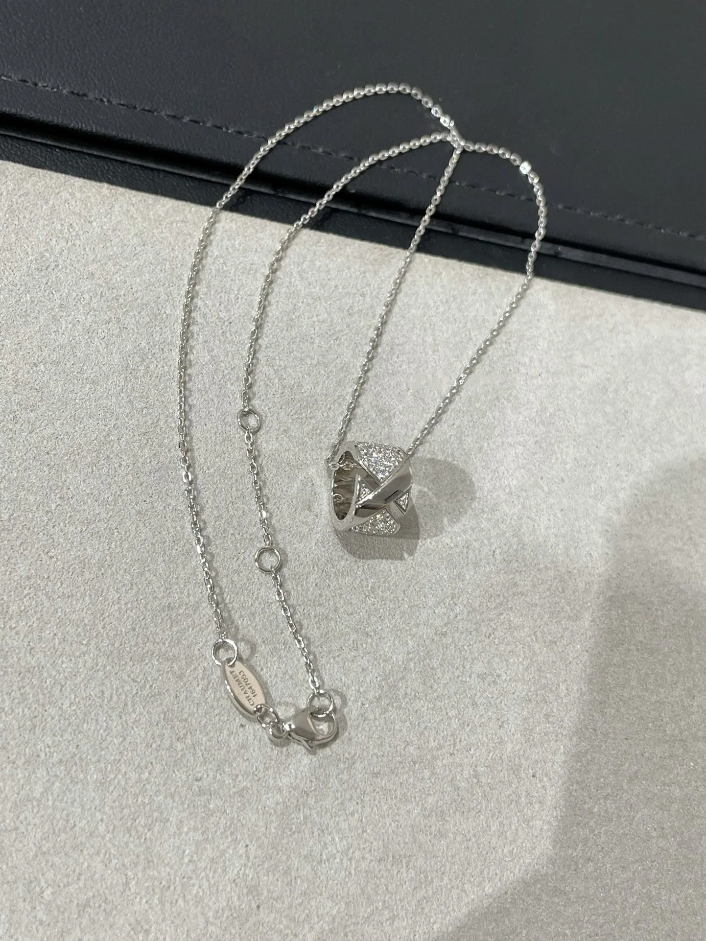 [Chaumet]LIENS EVIDENCE DIAMOND PAVED NECKLACE