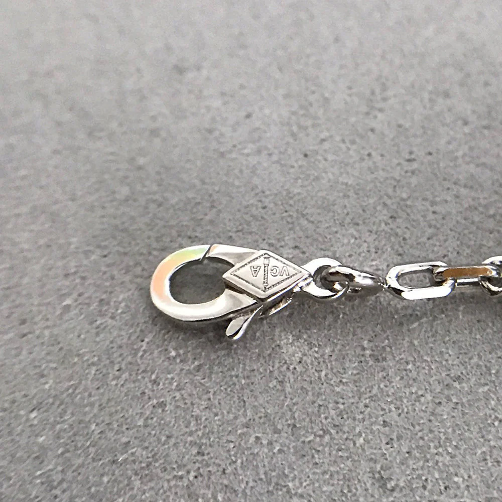 [Van Cleef & Arpels] 5 MOTIF ONYXS DIAMOND BRACELET SILVER