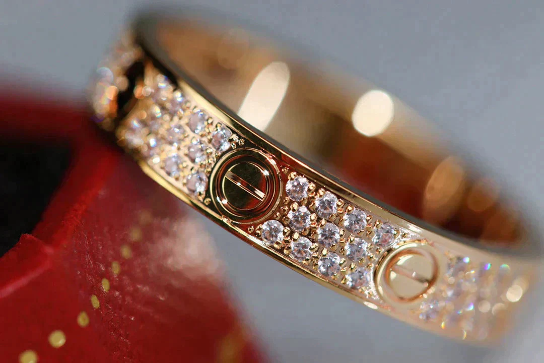 [Cartier]LOVE RING 3.6MM DIAMOND PAVED