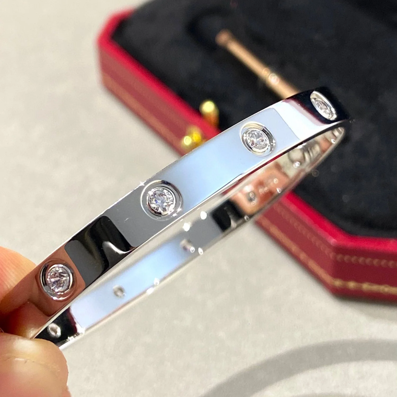 [Cartier]LOVE BRACELET 6.1MM 10 DIAMONDS