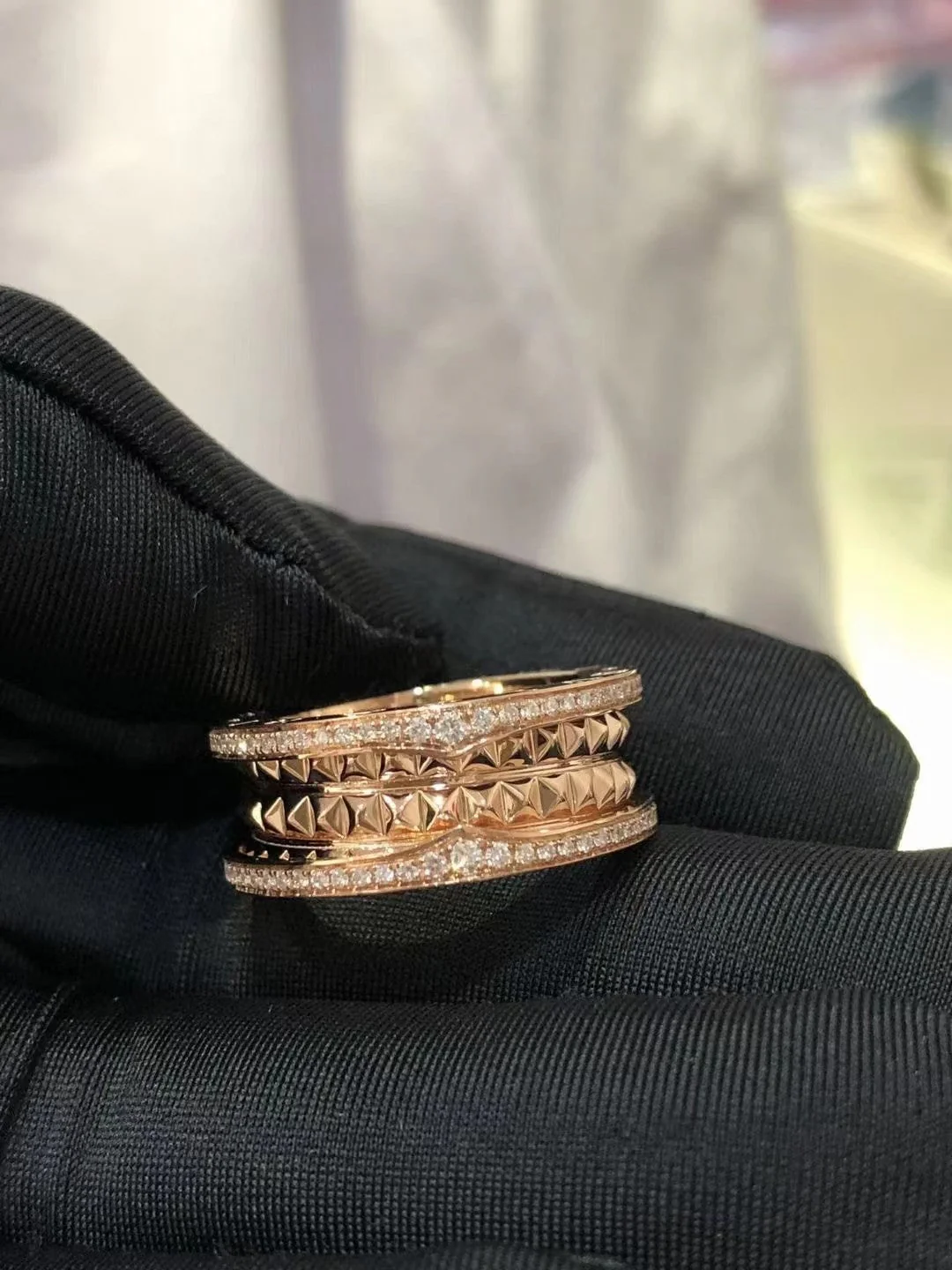 [Bulgari]ZERO 1 ROCK DIAMOND PINK GOLD